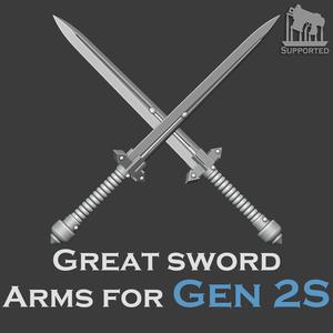 Gen 2S Great sword arms