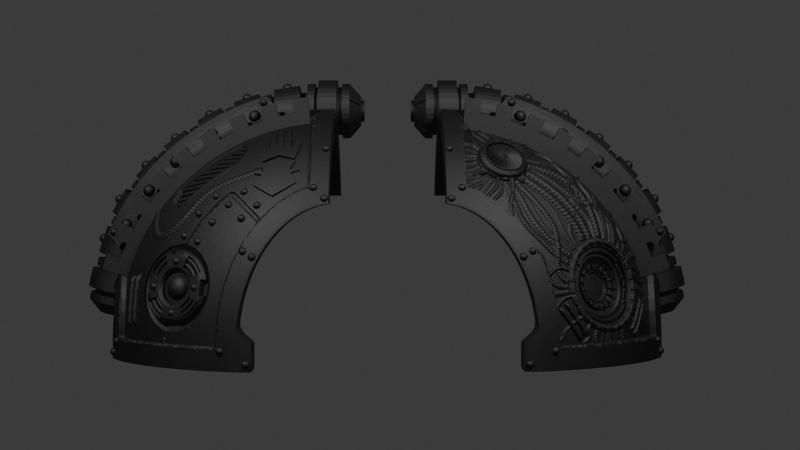 Iron Hands Saturnine Pauldrons