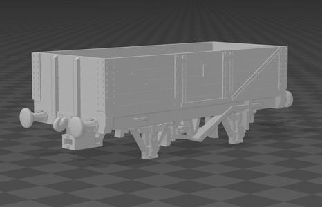 HO/OO TTTE LMS "M" 4-Plank Truck NEM
