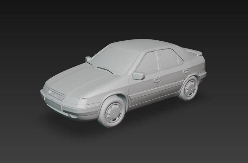 Citroën Xantia – Modelo 3D de Auto Clásico Francés para Impresión 3D
