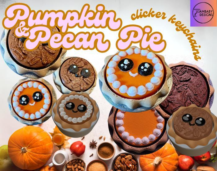 Happy Little Fall Pie Clickers--Pumpkin and Pecan
