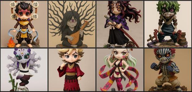 Mega Pack - Eight Superior Moons in Qposket - Demon Slayer: Kimetsu no Yaiba