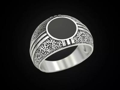 Blackened and Onyx Ring