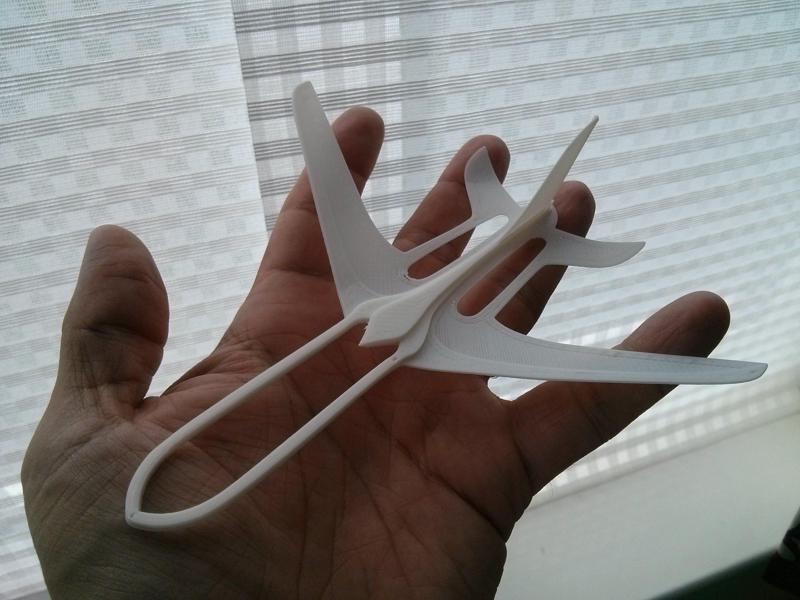 Glider with a futuristic