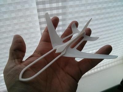 Glider with a futuristic