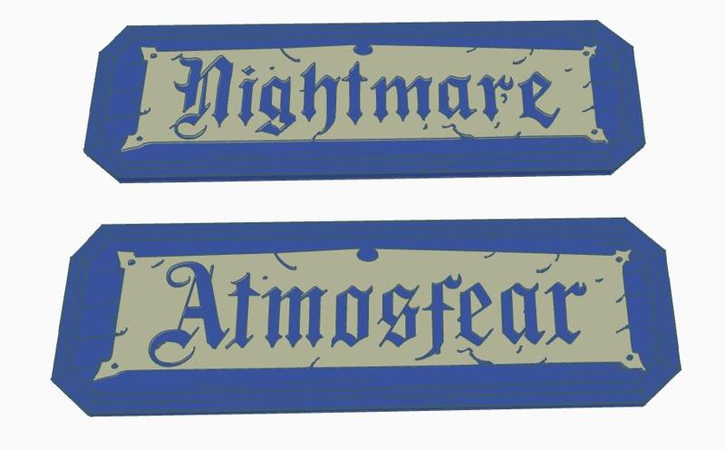 Atmosfear and Nightmare Logos