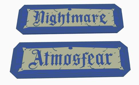 Atmosfear and Nightmare Logos