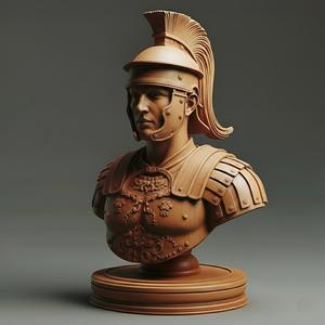 Medieval Roman Soldier Pawn Chess Piece