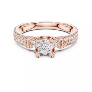 Euro Shank Round Cut Diamond Wedding Ring 3DM STL Video