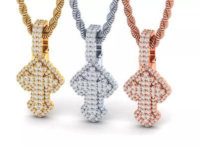 Chrome Cross 1 inch