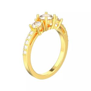 Engagement three 3 stone diamond ring