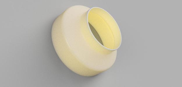 6 to 4 inch Duct Reducer AC Infinity Cloudline
