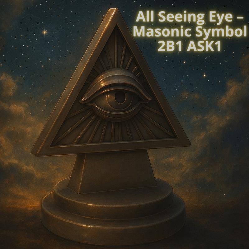 ∴ All Seeing Eye - Masonic Symbol STL 2B1ASK1 FREEMASON