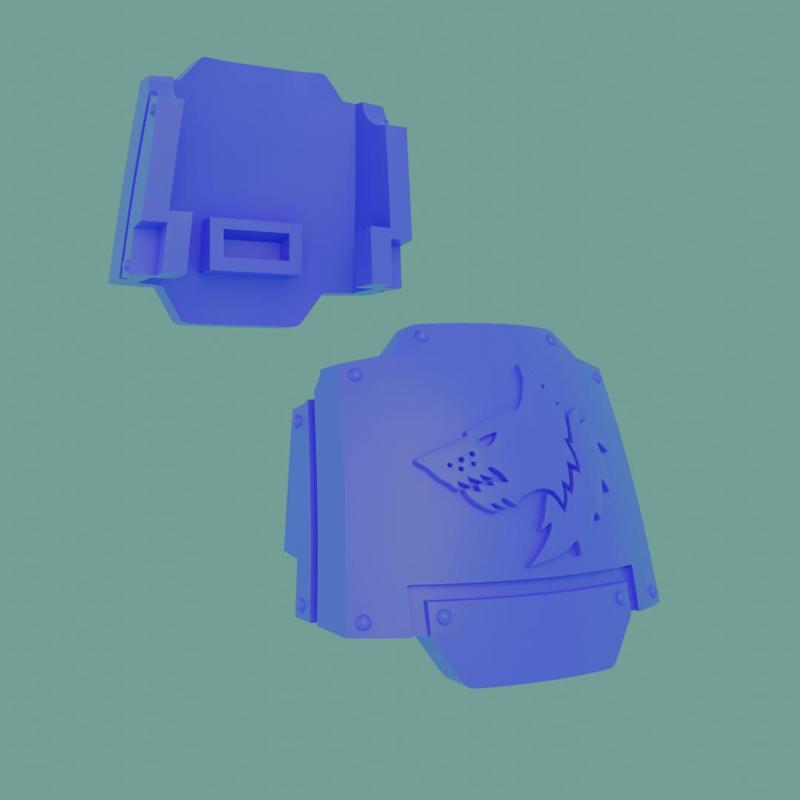 Space Wolves Dreadnought shoulder pad