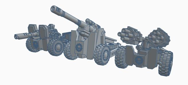 HEAVY WEAPONS IMPERIAL FIRE SUPPORT - Perfect for games like Infinity, Deadzone, IIWarHammerII, and  42K.