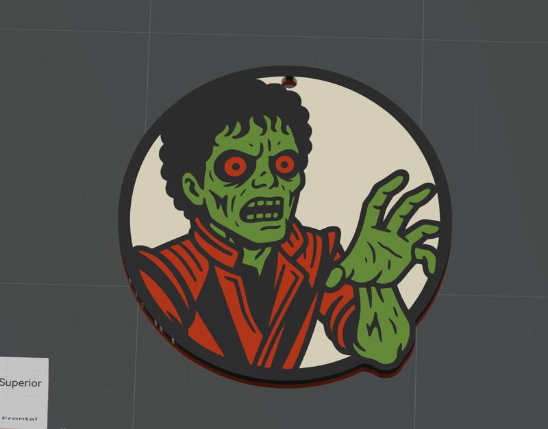 michael jackson thriller key chain