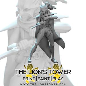 Cult of Tiamat - Cultist Svenja (32mm scale, Pre-supported Miniature)