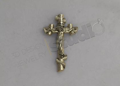 Highly detailed Jesus cross model