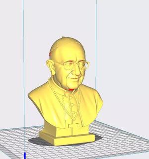 Bust of Pope Francis  busto del Papa Francisco