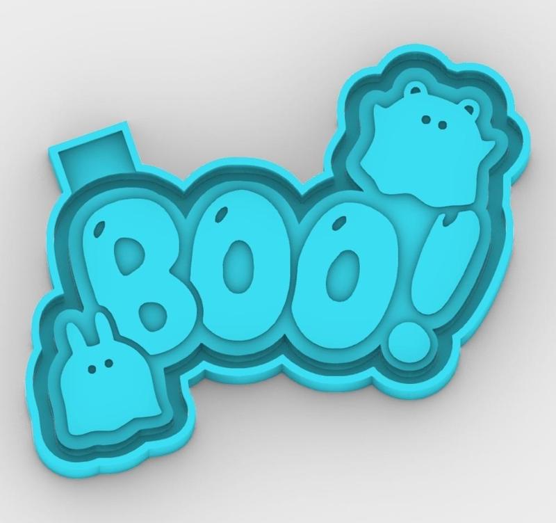 Boo 0809004850 - freshie mold - STL for silicone mold