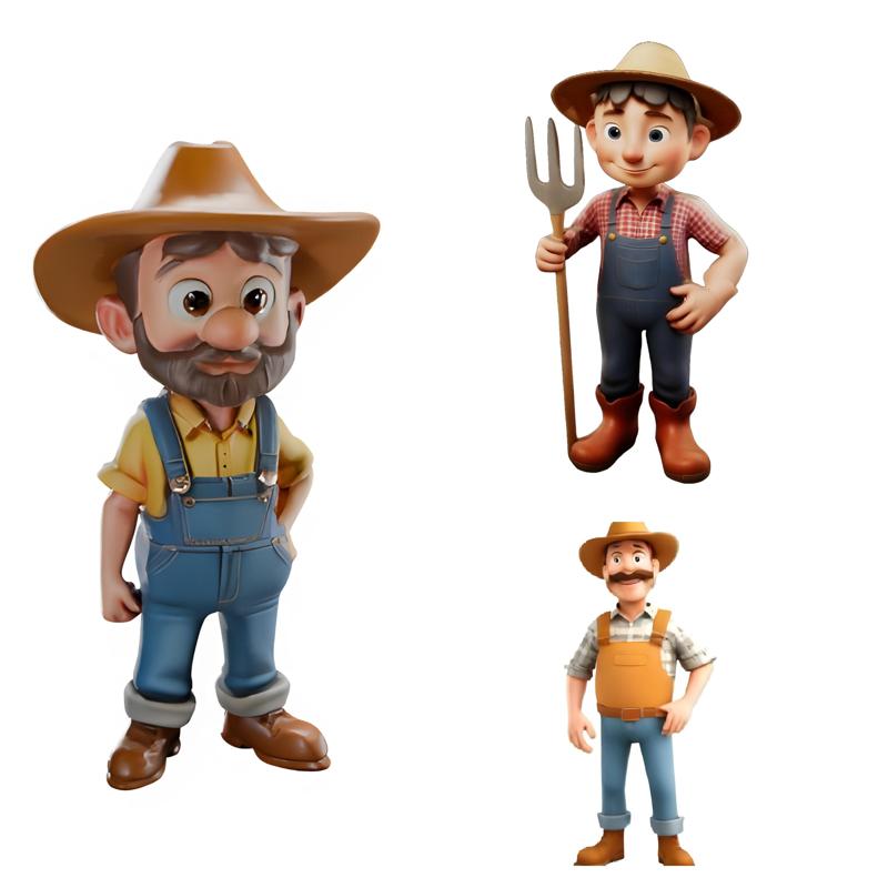 Friendly Farm Folk Character Set