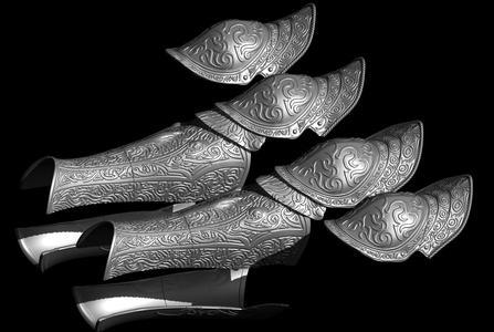 VARGRAM THE RAGING WOLF GREAVES AND KNEE PLATES life size cosplay armor - Elden Ring Fan Art