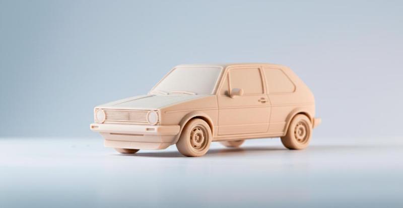 Volkswagen Golf MK1 3D Model Car