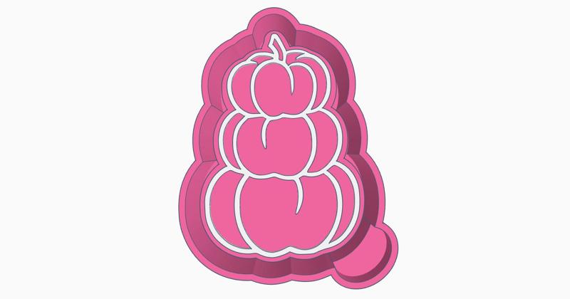Stacked Pumpkins Freshie STL