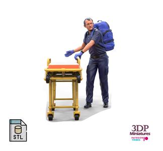 N4 paramedic emergency service with backpack