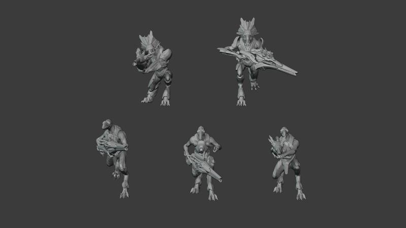 Covenant Jackal Snipers- 5 poses