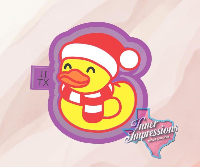 Santa Rubber Duck Freshie Mold