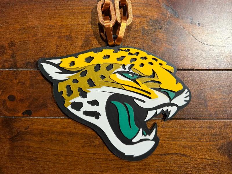 Jacksonville Jaguars Oversized Necklace Logo
