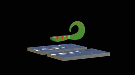 AM BAIT FISH 12 CM TWISTER MODEL / FORM FOR PREDATOR FISHING