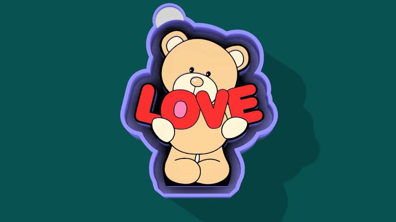 💌 Love Bear – Candle Mold