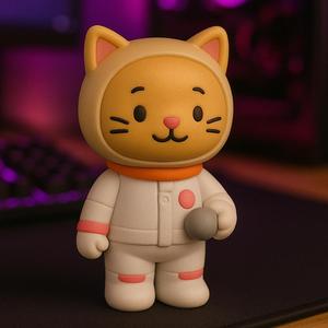 Bobbie Goods STL - Astronaut Cat