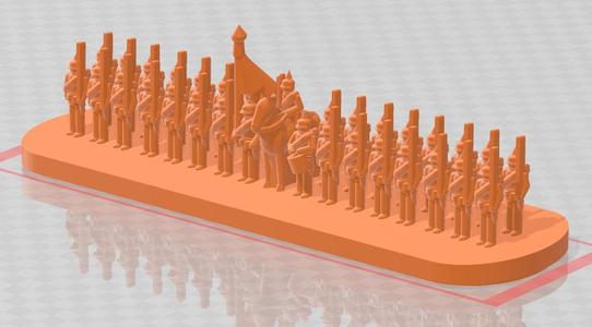 3mm Prussians Franco Prussian War Infantry (30mm base)