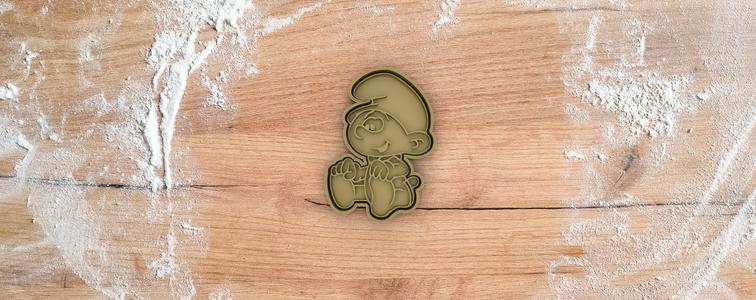 Baby cookie cutter from the Smurfs