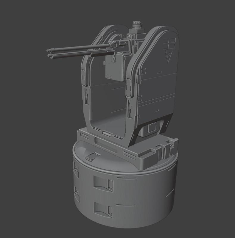 Helldivers A\MG-43 Machine Gun Sentry Turret real size