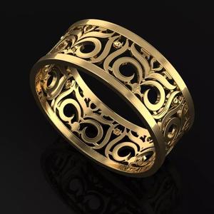 Floral Band Ring size 54