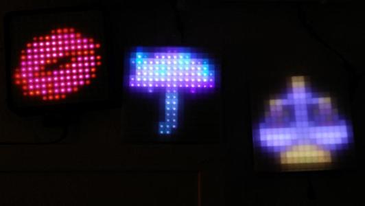 Diffusor and cover for 16x16 WS2812b LED matrix