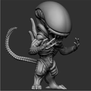 Xenomorph STL - Alien Queen 3D Model for Sci-Fi Fans and Tabletop Games