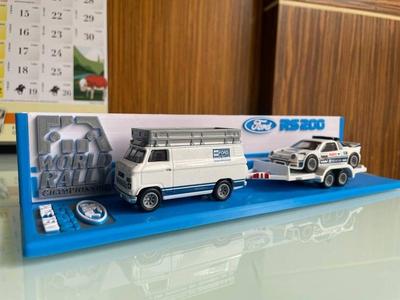 Hotwheels Ford RS200 Team Transport Display Base