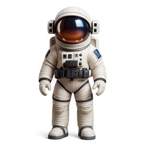 Astronaut in futuristic spacesuit