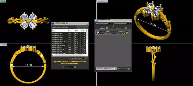 Ring Engagment Solitaire Ring Flower