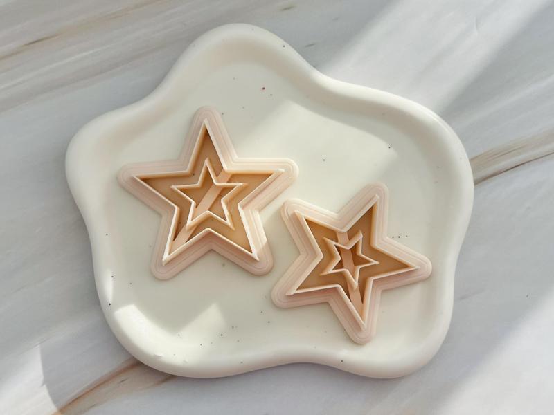 Doughnut Star Polymer Clay Cutter