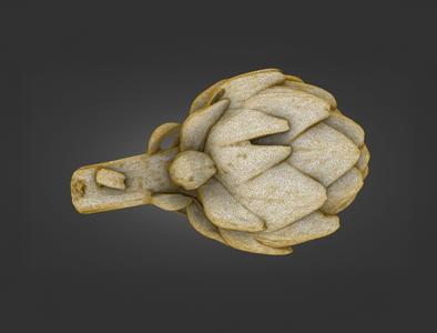 Artichoke — Laser-Scanned 3D Model (500k & 1.5M OBJ/STL) — Layered Petals Detail - By ScanPantry