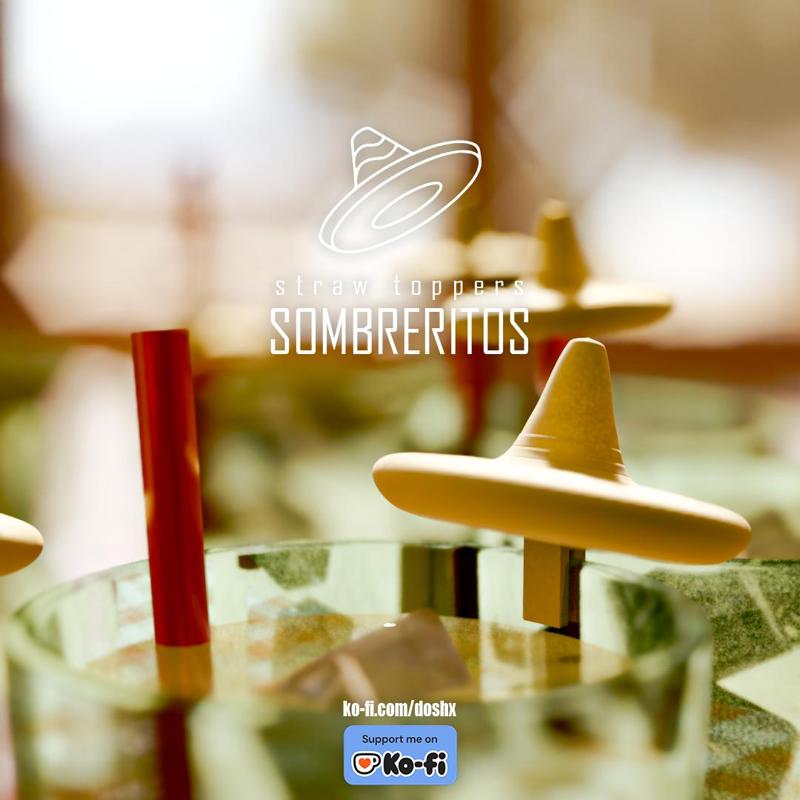 Pack 2pcs Sombreritos with 15° clips