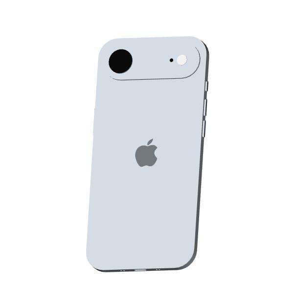 CAD model of the Apple iPhone Air