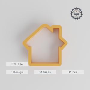 House Shape Cutter Set, 18 Sizes, Perfect for Cookies, Fondant, Clay, Home & Building Design