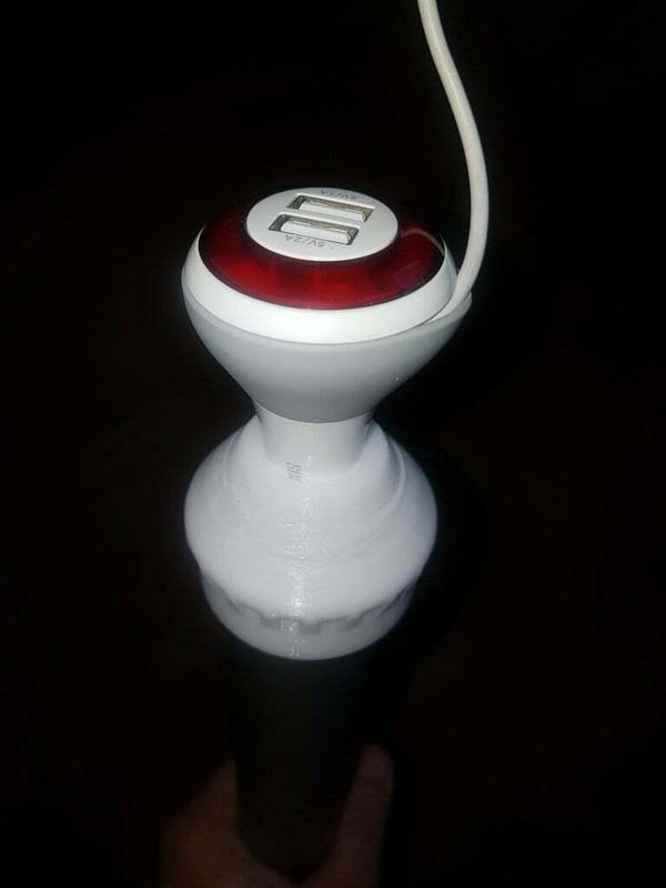 LR20 Battery Holder Conversion Kit 40mm tube with 12V cap